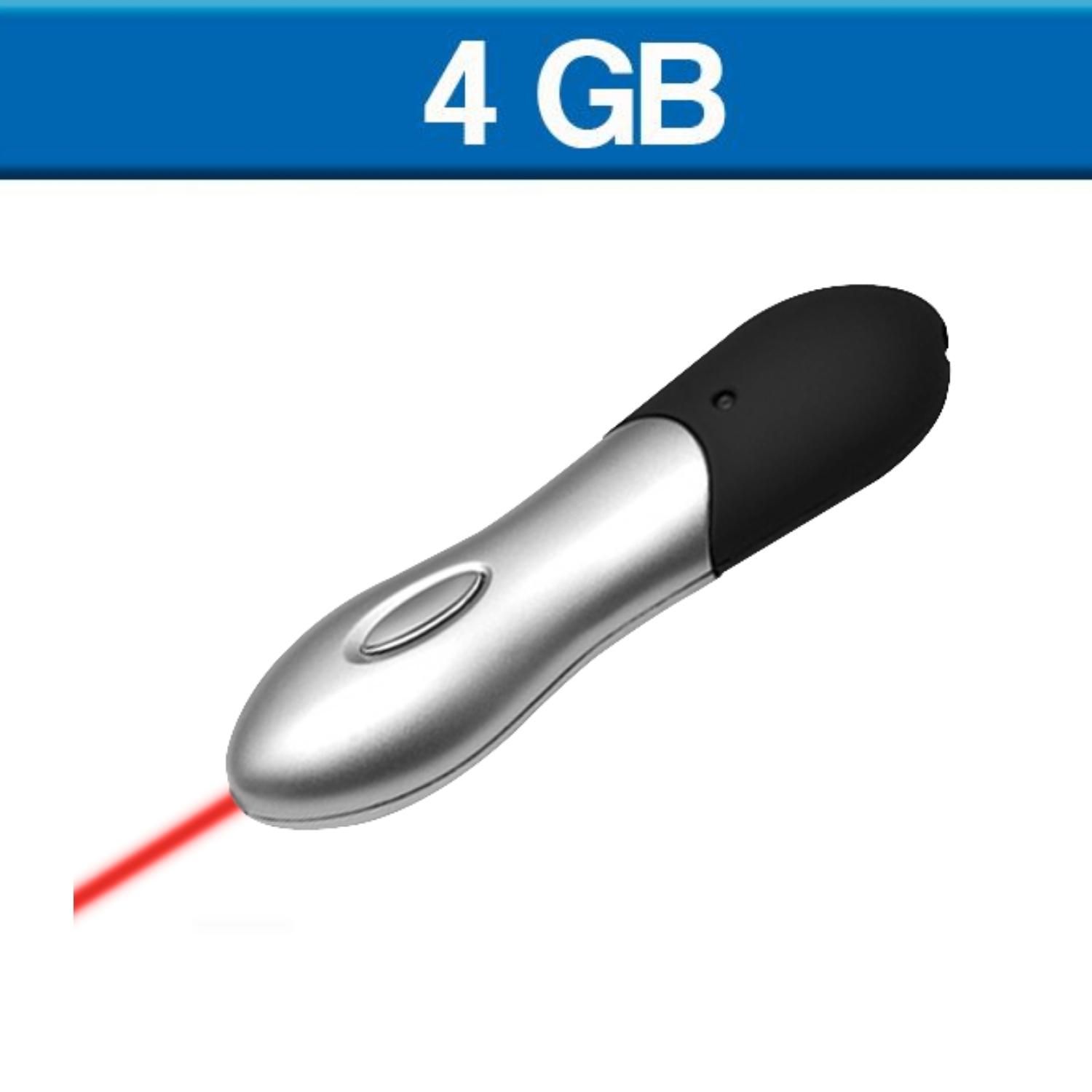 USB con señalador laser 4 GB, sobre pedido.
