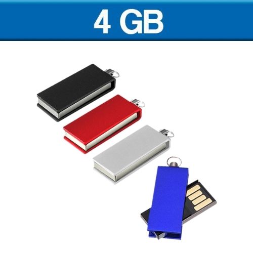 USB Slim Twist de 4 GB. Tiempo de entrega: de 24 a 48 horas.