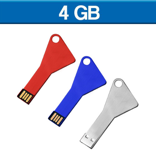 USB Llave triangular 4 GB. Tiempo de entrega: de 24 a 48 horas.