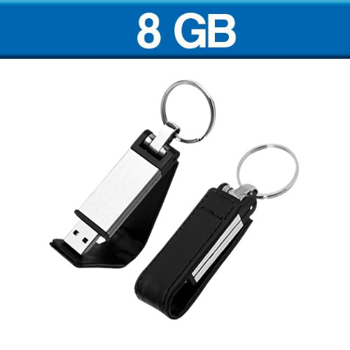 USB llavero piel 8 GB. 