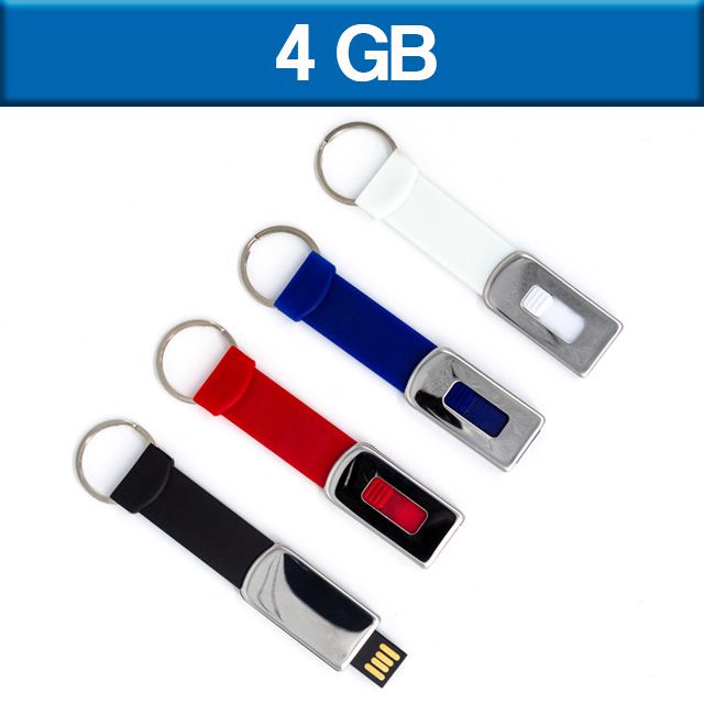 USB Luxury Natural 4 GB con tapa y cordón del color de la memoria. 