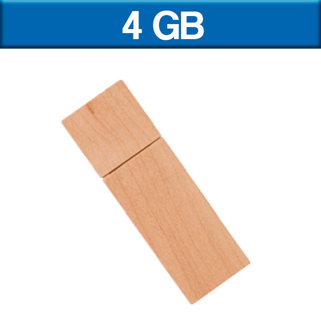 MEMORIA USB ECOLOGICA DE MADERA NATURAL 4GB