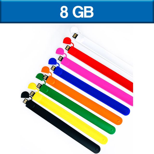 MEMORIA USB PULSERA SLAP DE 8GB